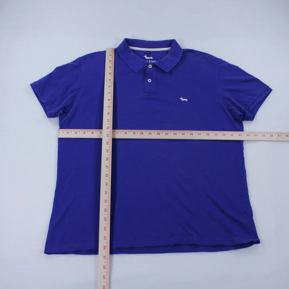 Harmont & Blaine Men's Purple Pique Cotton Polo Shirt Size XXL Regular Fit